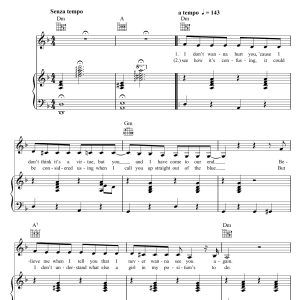 Lily Allen Never Gonna Happen Musik Noten - Piano, Vocal & Guitar Chords - 45624-0