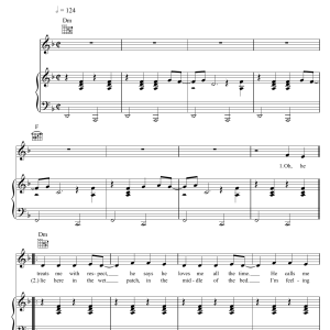 Lily Allen Not Fair Musik Noten - Piano, Vocal & Guitar Chords - 45625-0