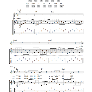 Limp Bizkit Behind Blue Eyes Musik Noten - Guitar Tab - 32471-0