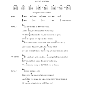 Limp Bizkit Take A Look Around (theme from Mission Impossible 2 ) Musik Noten - Guitar Chords/Lyrics - 44712-0