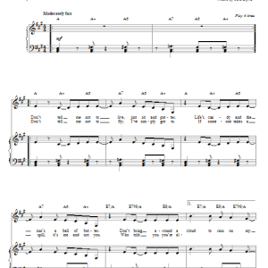 Linda Eder Don't Rain On My Parade Musik Noten - Piano, Vocal & Guitar Chords - 28384-0