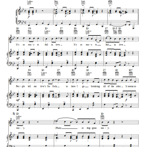 Linda Ronstadt It's So Easy Musik Noten - Piano, Vocal & Guitar Chords - 55177-0