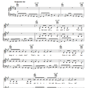 Lindsay Lohan First Musik Noten - Piano, Vocal & Guitar Chords - 70021-0
