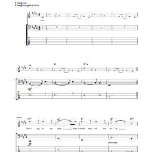 Linkin Park Crawling Musik Noten - Bass Guitar Tab - 23529-0