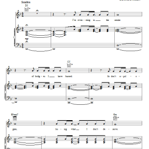 Linkin Park Fallout Musik Noten - Piano, Vocal & Guitar Chords - 83398-0