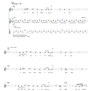 Linkin Park Valentine's Day Musik Noten - Guitar Tab - 62851-0