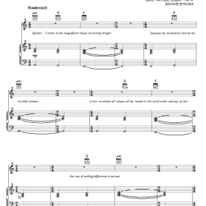 Linkin Park Wisdom, Justice, And Love Musik Noten - Piano, Vocal & Guitar Chords - 83353-0