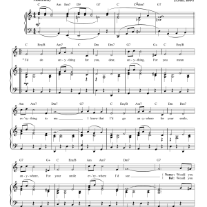 Lionel Bart I'd Do Anything Musik Noten - Piano & Vocal - 55247-0