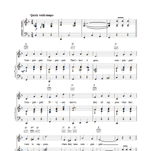 Lionel Bart Oom-Pah-Pah Musik Noten - Piano, Vocal & Guitar Chords - 15869-0
