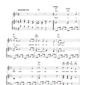 Lionel Newman The River Of No Return Musik Noten - Piano, Vocal & Guitar Chords - 41463-0