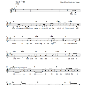Lisa Levine Candlelighting Musik Noten - Piano, Vocal & Guitar Chords - 66399-0