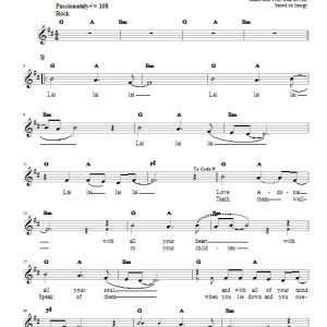 Lisa Levine Love Adonai Musik Noten - Piano, Vocal & Guitar Chords - 66477-0