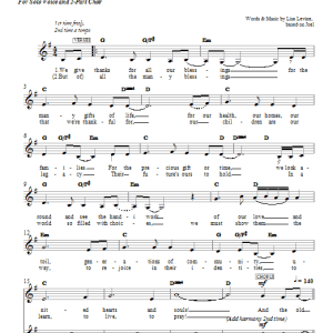 Lisa Levine The Youth Shall See Visions Musik Noten - 2-Part Choir - 66051-0