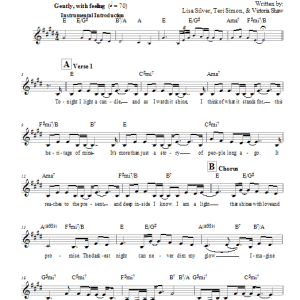 Lisa Silver I Am A Light (Shoah Version) Musik Noten - Lead Sheet / Fake Book - 66168-0