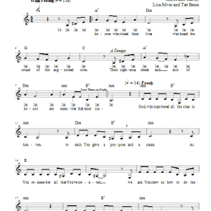 Lisa Silver Let Us Always Remember (Prayer for Yom HaShoah) Musik Noten - Lead Sheet / Fake Book - 66198-0