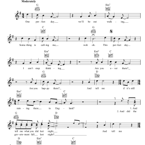 Little Heroes One Perfect Day Musik Noten - Lead Sheet / Fake Book - 39528-0