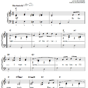 Little Richard By The Light Of The Silvery Moon Musik Noten - Easy Piano - 27163-0