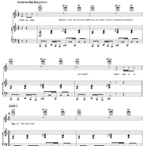LL Cool J Mama Said Knock You Out Musik Noten - Piano, Vocal & Guitar Chords - 64556-0