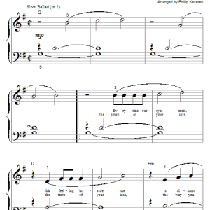 Lonestar Amazed (arr. Phillip Keveren) Musik Noten - Big Note Piano - 58425-0