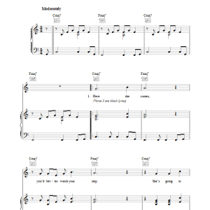 Lou Reed Femme Fatale Musik Noten - Piano, Vocal & Guitar Chords - 39261-0