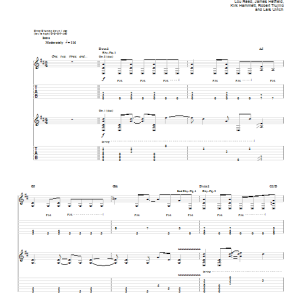 Lou Reed & Metallica Iced Honey Musik Noten - Guitar Tab - 89813-0