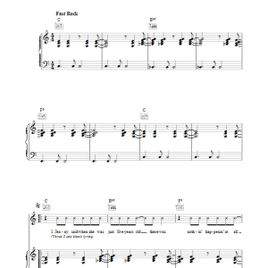 Lou Reed Rock And Roll Musik Noten - Piano, Vocal & Guitar Chords - 39186-0
