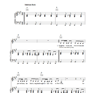 Lou Reed Romeo Had Juliette Musik Noten - Piano, Vocal & Guitar Chords - 39286-0