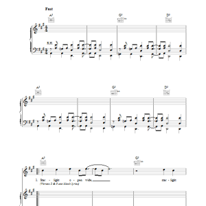 Lou Reed Starlight Musik Noten - Piano, Vocal & Guitar Chords - 38523-0