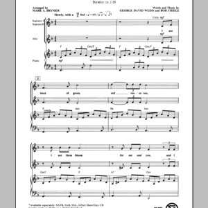 Louis Armstrong What A Wonderful World (arr. Mark Brymer) Musik Noten - SSA Choir - 71941-0