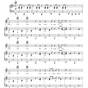 Lovin' Spoonful Nashville Cats Musik Noten - Piano, Vocal & Guitar Chords - 157432-0