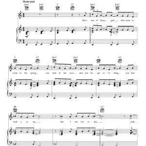 Lovin' Spoonful Younger Girl Musik Noten - Piano, Vocal & Guitar Chords - 157418-0