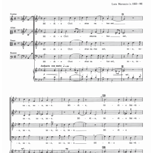 Luca Marenzio Hodie Christus Natus Est Musik Noten - SATB Choir - 121938-0