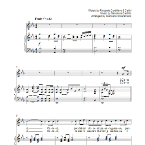 Luciano Pavarotti Core 'Ngrato Musik Noten - Piano, Vocal & Guitar Chords - 39243-0