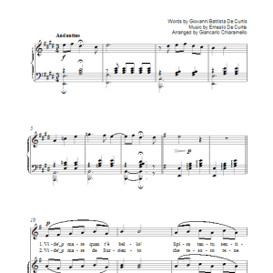 Luciano Pavarotti Torna A Surriento Musik Noten - Piano, Vocal & Guitar Chords - 39227-0