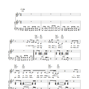 Lucie Silvas Alone Musik Noten - Piano, Vocal & Guitar Chords - 37980-0