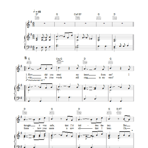 Lucie Silvas Stolen Musik Noten - Piano, Vocal & Guitar Chords - 37978-0