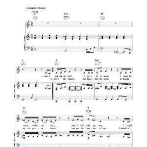 Lucie Silvas The Game Is Won Musik Noten - Piano, Vocal & Guitar Chords - 30628-0