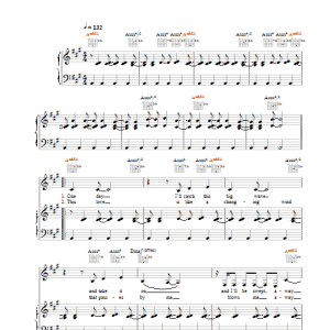 Lucie Silvas Trying Not To Lose Musik Noten - Piano, Vocal & Guitar Chords - 37979-0