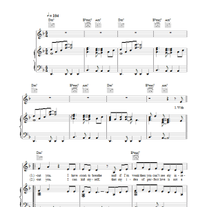 Lucie Silvas Without You Musik Noten - Piano, Vocal & Guitar Chords - 30632-0