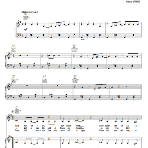 Lucinda Williams Can't Let Go Musik Noten - Piano, Vocal & Guitar Chords - 52918-0