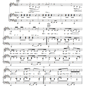 Ludacris featuring Bobby V. and Lil' Fate Gold Digger Musik Noten - Piano, Vocal & Guitar Chords - 51446-0