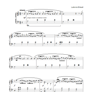 Ludovico Einaudi Inizio Musik Noten - Piano Solo - 31977-0