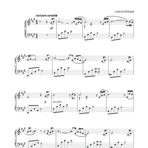 Ludovico Einaudi La Nascita Delle Cose Segrete Musik Noten - Piano Solo - 31978-0