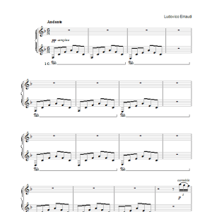 Ludovico Einaudi Melodia Africana I Musik Noten - Piano Solo - 31974-0