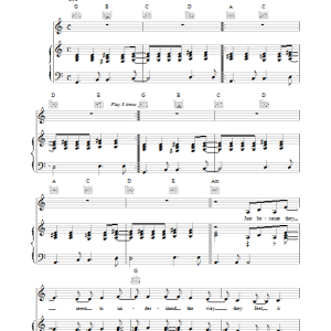 Lush Heavenly Nobodies Musik Noten - Piano, Vocal & Guitar Chords - 14942-0