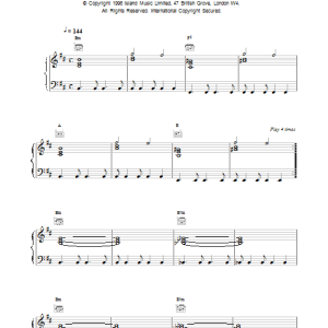 Lush Last Night Musik Noten - Piano, Vocal & Guitar Chords - 14945-0