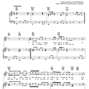Luther Ingram If Loving You Is Wrong I Don't Want To Be Right Musik Noten - Piano, Vocal & Guitar Chords - 19501-0