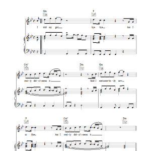Luther Vandross I Really Didn't Mean It Musik Noten - Piano, Vocal & Guitar Chords - 37160-0