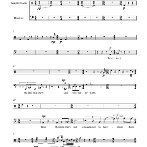 Lyell Cresswell A Recipe for Whisky (for baritone and temple blocks) Musik Noten - Piano & Vocal - 46072-0