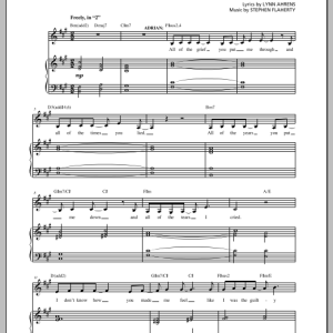 Lynn Ahrens and Stephen Flaherty I'm Done (from the musical Rocky) Musik Noten - Piano & Vocal - 154221-0